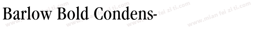 Barlow Bold Condens字体转换